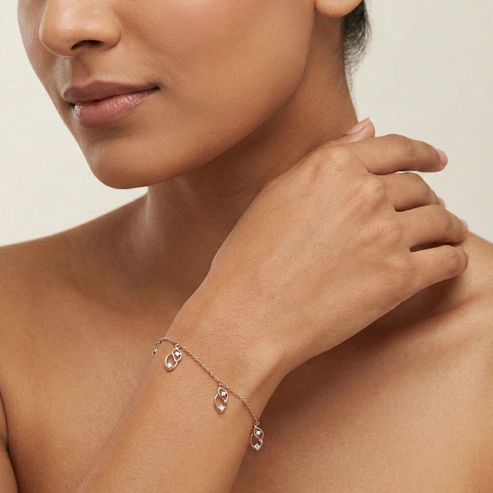 Rose Gold Bracelet ALB00248 - Image 2