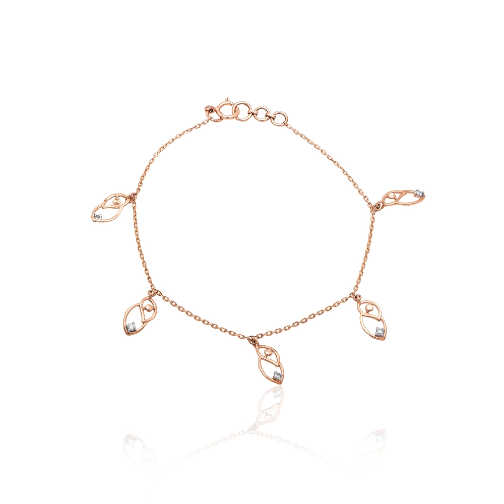 Rose Gold Bracelet ALB00248 - Image 3